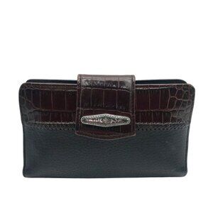 Brighton Black & Brown Leather Wallet
